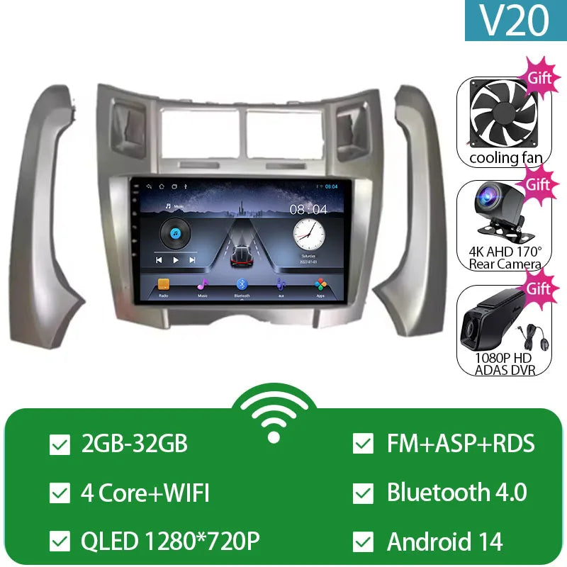 Autoradio Toyota Yaris 2005- 2012 Carplay e Android Auto