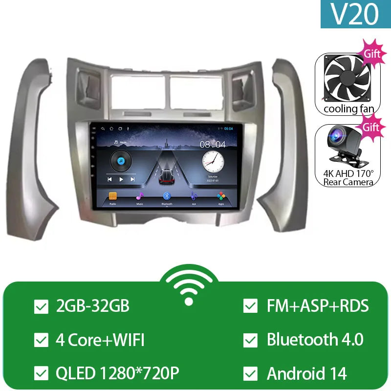 Autoradio Toyota Yaris 2005- 2012 Carplay e Android Auto