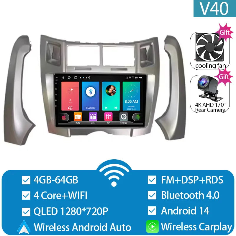 Autoradio Toyota Yaris 2005- 2012 Carplay e Android Auto