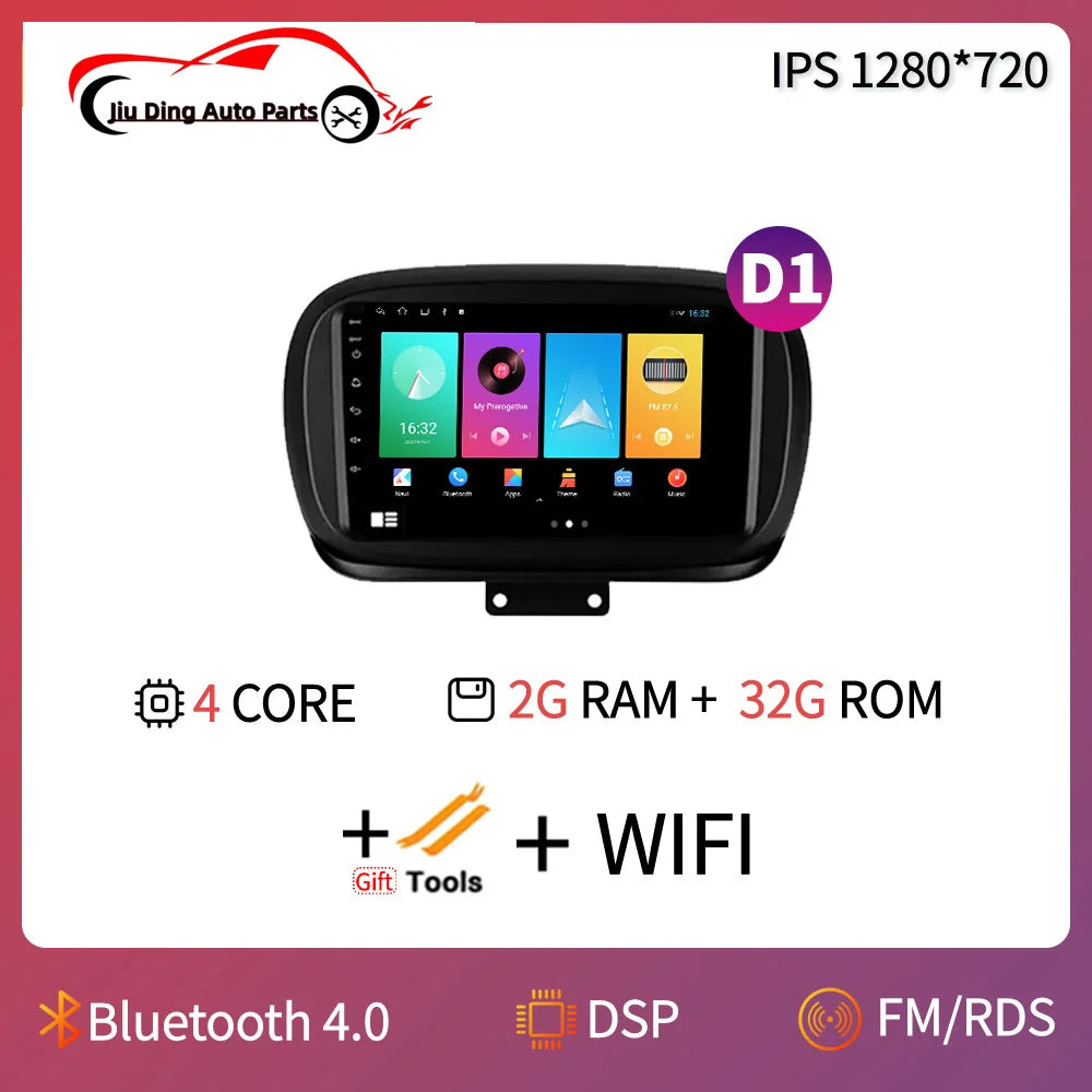 Autoradio Fiat 500X 2014- 2020 Car Play e Android Auto wireless