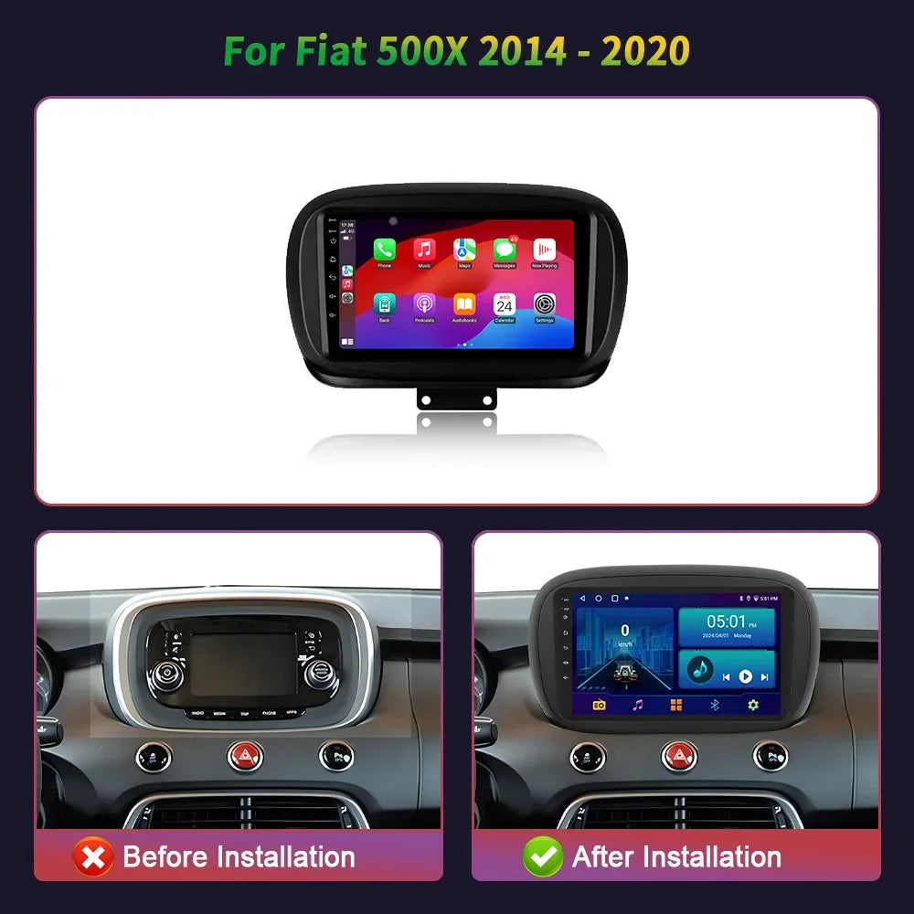 Autoradio Fiat 500X 2014- 2020 Car Play e Android Auto wireless