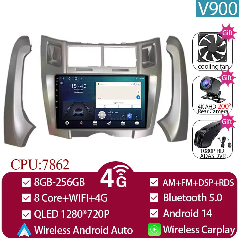 Autoradio Toyota Yaris 2005- 2012 Carplay e Android Auto